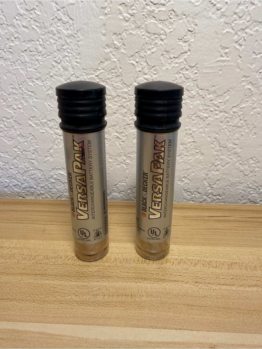 Black & Decker Silver VersaPak Replacement Batteries Lot of 2 VP 100